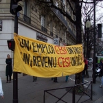 Manifestation de chmeurs et prcaires  Paris le 6 dcembre 2003 photo n4 